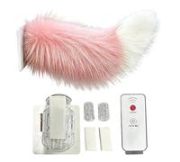 Electric Vehicle Plush Tail, Remote Control Simulation Decor, Recargable Realistic Accessory, Car Exterior Funny Ornament, for RV Travel Trucks Motorcycle Home Holiday Birthday Party SUV Trip