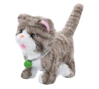 Electric Walking Cat - 7 Inch Interactive Plush Kitten, Music Toy Doll, Electric Pet | Boys Girls Preschoolers Teens Children, Pet Lovers Christmas Birthday, Soft Cuddly Toy, Fun Educational Play, Ind