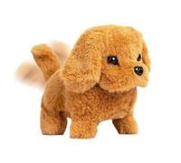 Electric Walking Dog,Soft Realistic Interactive - Tail Wagging Barking Dog for Boys Girls Preschoolers Children Living Room Bedroom Dorm Travel Apartment