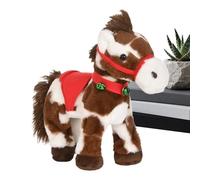 Electric Walking Horse - Soft Realistic Interactive Toy, Tail Wagging Play Figure with Motion, Fun Animal Set with Charm, Living Room Bedroom Accessory, Entertainment Gear for Boys, Teens, Preschool
