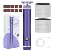 Eléctrica Anti-Callos Pies Secos | Dispositivo de Cuidado de Callos Ajustable, Rallador para Talones Recargable 12 Velocidades - Cuidado de los Pies Piel Muerta en Casa Mujeres