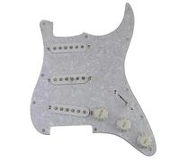 Eléctrica Golpeador Humbucker 69 Alnico 5 SSS ST Guitar Loaded Pickguard 1969 Pickup Cableado De Guitarra Precableado Blanco
