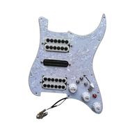 Eléctrica Golpeador Humbucker Cargado ST HSH Pickguard Pastillas Humbucker De Alto Rendimiento Multi 4 Interruptor De Corte Único 20 Tonos Piezas De Guitarra Eléctrica(B)