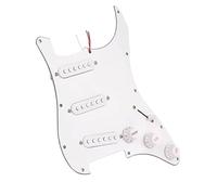 Eléctrica Golpeador Humbucker De Puente Trémolo Para Guitarra Eléctrica Golpeador Con 11 Agujeros Placa Trasera De Pastilla SSS Conector Output De 1/4 Pulgadas