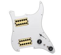 Eléctrica Golpeador Humbucker Especial Para Placa Rascadora Precableada Cargada Dos Bobinas Humbucker Que Dividen La Guitarra HH Golpeador De Guitarra Eléctrica(H)