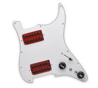Eléctrica Golpeador Humbucker Especial Para Placa Rascadora Precableada Cargada Dos Bobinas Humbucker Que Dividen La Guitarra HH Golpeador De Guitarra Eléctrica(E)