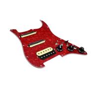 Eléctrica Golpeador Humbucker Golpeador De Guitarra Eléctrica Cargado Pastillas SSH Repuesto Práctico Para Guitarra Accesorios Para Guitarra Eléctrica(Red)