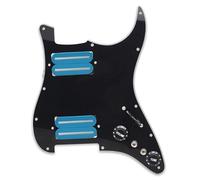 Eléctrica Golpeador Humbucker Golpeador De Guitarra Eléctrica Con División De Bobina Estilo De Dos Hojas Output-15K Con Dos Humbucker Cargados Placa Raspadora Precableada(C)