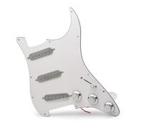Eléctrica Golpeador Humbucker Golpeador De Guitarra Eléctrica ST SSS Golpeador Plateado Y Placa Rascadora Precableada Cargada Conjunto De Golpeador(A)