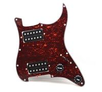 Eléctrica Golpeador Humbucker Golpeador De Guitarra HH Multicolor Golpeador De Guitarra Eléctrica Y Conjunto De Placa Raspadora Precableada Cargada Con Dos Humbucker Negros(K)