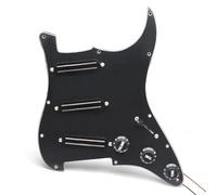 Eléctrica Golpeador Humbucker Golpeador De Guitarra Precableado SSS Multicolor Mini Guitarra Eléctrica Humbucker 9K/9K/9K Cargado Precableado Para Guitarra Estilo ST(Black-BK)