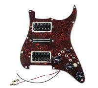 Eléctrica Golpeador Humbucker Golpeador ST Cargado Precableado Para Guitarra Con División De Bobina Pastillas Humbucker HSH Juego De Interruptor Kill Para Guitarra Eléctrica ST