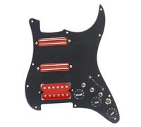 Eléctrica Golpeador Humbucker Guitarra ST De Mano Izquierda Y Derecha Golpeador Precableado Bobina Dividida Dos Humbucker Un Humbucker 9K 9K 15K Interruptor De Silencio(E)