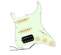 Eléctrica Golpeador Humbucker Juego De Pastillas Humbucker Con Golpeador De Guitarra Precableado Con Carga SSH Individual Para Guitarra Eléctrica Color Verde