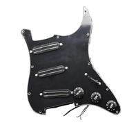 Eléctrica Golpeador Humbucker Kit De Pastilla Golpeador Precableado Guitarra Cargada SSS Pastillas Humbucker De Riel Caliente Doble Placa Raspadora Para Guitarra ST