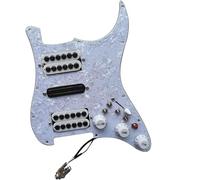 Eléctrica Golpeador Humbucker Loaded ST HSH Pickguard Mini Pastillas Humbucker De Alto Rendimiento Multi 4 Interruptor De Corte Único 20 Tonos Piezas De Guitarra Eléctrica(B)