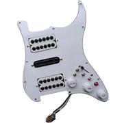 Eléctrica Golpeador Humbucker Loaded ST HSH Pickguard Mini Pastillas Humbucker De Alto Rendimiento Multi 4 Interruptor De Corte Único 20 Tonos Piezas De Guitarra Eléctrica(C)