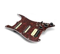 Eléctrica Golpeador Humbucker Pastilla De Guitarra Eléctrica De Doble Bobina SSH Con Cableado De Un Solo Corte Golpeador Precableado Cargado Conjunto De Placa Raspadora