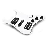 Eléctrica Golpeador Humbucker Pastilla HSH Precableada Blanca De 3 Capas Y 11 Agujeros Para Reemplazo De Guitarra ST(B)