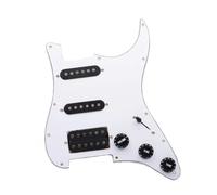 Eléctrica Golpeador Humbucker Pastilla SSH Para Guitarra Eléctrica Golpeador Negro Cargado Precableado Conjunto De Placa Raspadora Pastilla Golpeadora(I)