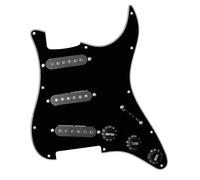 Eléctrica Golpeador Humbucker Pastillas De Golpeador Cargadas Precableadas Negras 11 Orificios Piezas De Pastillas De Golpeador De Bobina Única Para Guitarra Eléctrica FD ST