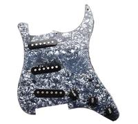 Eléctrica Golpeador Humbucker Pastillas De Golpeador De Guitarra Eléctrica Alnico De Bobina Única Precableadas 11 Orificios Accesorios De Guitarra SSS Pastilla De Golpeador(C)