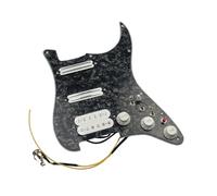 Eléctrica Golpeador Humbucker Pastillas De Guitarra Con Golpeador Cargado Precableado Pastillas Humbucker Arnés De Cableado Alnico 5 HSS Juego De Corte Único Push-Pull