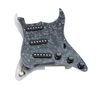 Eléctrica Golpeador Humbucker Protector De Guitarra Eléctrica STSQ Panel Doble Individual Con Línea De Recogida Para Formar Un Conjunto Completo De Paneles(Black)