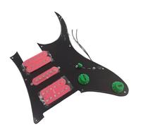 Eléctrica Golpeador Humbucker RG Prewired Loaded Pickguard Pastillas Humbucker Rojas Accesorios De Guitarra Negro