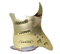 Eléctrica Golpeador Humbucker SSS Precableado Golpeador Espejo Dorado Pastillas Cargadas 3 Palanca Interruptor Trifásico Para Piezas De Repuesto De Guitarras Eléctricas ST