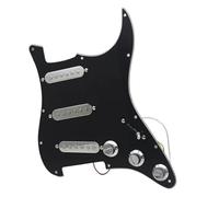 Eléctrica Golpeador Humbucker SSS Silver Pickup Pickguard ST Guitarra Eléctrica Golpeador Cargado Precableado Scratchplate Ensamblaje Pickguard Pickup(B)
