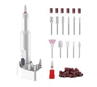 Eléctrica Inalámbrica | Kit De Uñas Eléctrica De Velocidades Con Bajas Vibraciones,Herramientas De Manicura Flexibles Y Silenciosas Para Formar Recortar Tallar Pulir