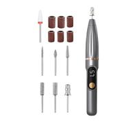 Eléctrica para Uñas | Juego de Esmerilador de 15000 RPM para Uñas,Máquina De Pulido De Con Taladro, Salón, Uso Diario, Viaje, Hogar, Camping, Manicura y