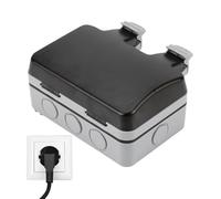Electrical Box, Outlet Protector, Plug Cover, Outdoor Weatherproof Sealed Spacious User-Friendly Multi-Application Functionality Other Devices for Electricity 5.12inc Gray