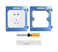 Electrical Box Template - 86 Type Slotting Cutout Guide with Milling Cutter