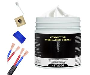 Electrical Grease Pasta - Conductive Dielectric Lubricant, fórmula de protección de aislamiento multiuso | Anti Coating For Plugs Sockets Battery Contacts Automotive Electronics Industrial