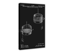 Electrical_Oscillation_Nikola_Tesla_Art_Art - Lienzo decorativo para pared, dormitorio, oficina, habitación, marco de regalo, 16 x 24 pulgadas
