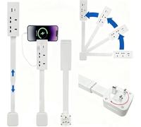 Electrical Outlet Extender, Power Socket Expander, Features USB-A, USB-C, and 3 AC Outlets,Rotates 180°