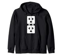 Electrical Outlet Plug and Socket Couples Halloween Costume Sudadera con Capucha