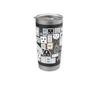 Electrical Outlet Plug and Socket Couples Halloween Costume Vaso térmico de acero inoxidable de doble pared
