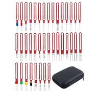Electrical Pin Removal Kit, Terminal Extraction Tool Kit, Wiring Connector Removal Tools, Pin Puller Repair Pin Extractor Tool Set, Terminal Ejector Kit, 14x10x3.5cm/5.51x3.94x1.38 Inch