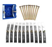 Electrical Wall Box Repair Tool | 10 Pieces Tool,Electrical Wall Box Repairer with Teeth | for Household Home Renovation Construction
