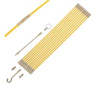 Electrical Wire Running Kit, Fiberglass Grabber Wand, 14.17x1.18x1.18 Inches Fish Sticks with Sturdy Build, Wall Wiring Tool, Wire Puller with Sturdy Design, Indoor Outdoor Use for Electrician