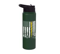 Electrician US Flag Tools for Electricians Graphic Stainless Steel Insulated Water Bottle
