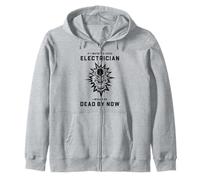 Electricista Divertido Humor Muerto Seguridad del Trabajador eléctrico Sudadera con Capucha