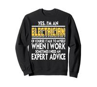 Electricista Habla Solo Experto en Consejos Sudadera
