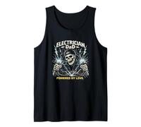 Electricista papá cráneo Rayo Alimentado por Amor Camiseta sin Mangas