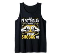 Electricista Papá Nothing Shocks Me Divertido Diseño Eléctrico Camiseta sin Mangas