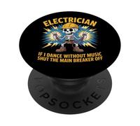Electricista Papá Nothing Shocks Me Divertido Diseño Eléctrico PopSockets PopGrip Adhesivo