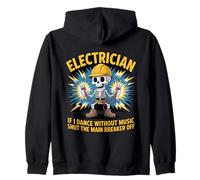 Electricista Papá Nothing Shocks Me Divertido Diseño Eléctrico Sudadera con Capucha